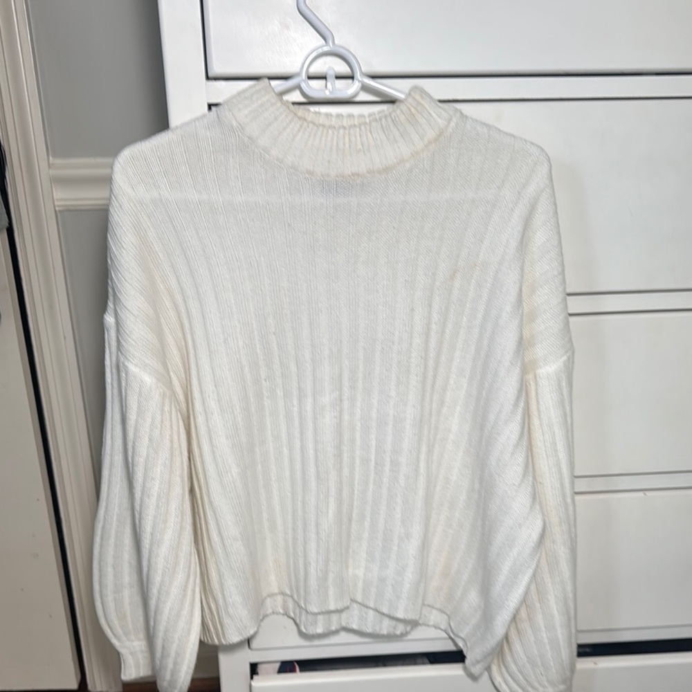Princess Polly White Cowl Neck Sweater